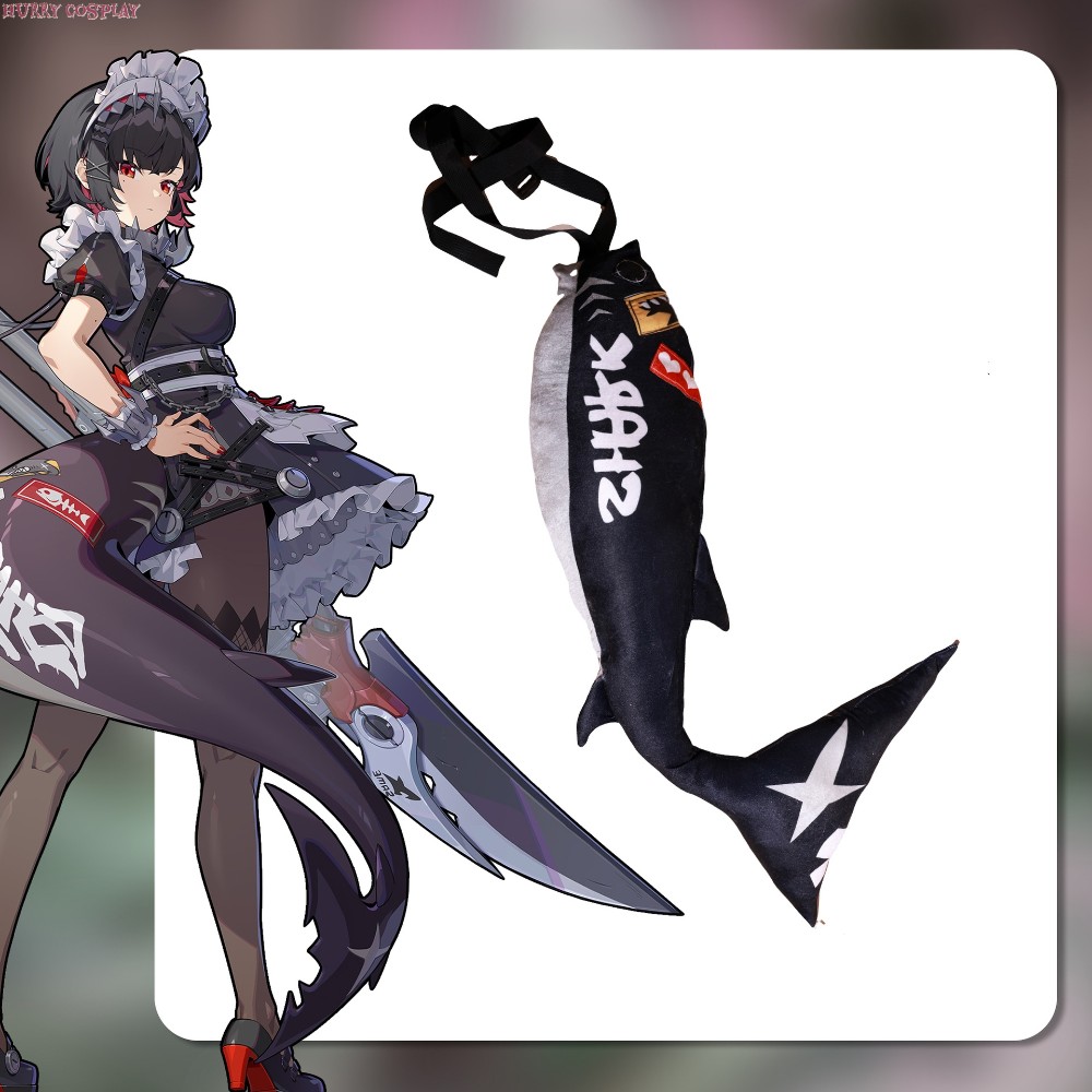 Game Cosplay,Zenless Zone Zero,Maid,Zenless Zone Zero Elenjoe Shark Maid Cosplay Costume